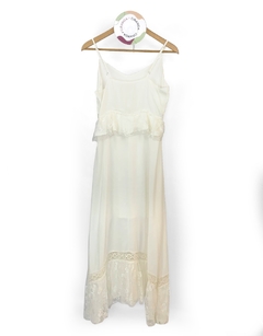 Vestido Branco Renda Tulle Jour P NOVO - comprar online