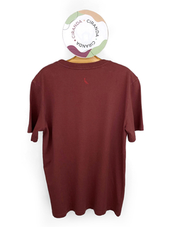 Camiseta de algodão vinho - Reserva - Tam 10 - Usado em bom estado - comprar online