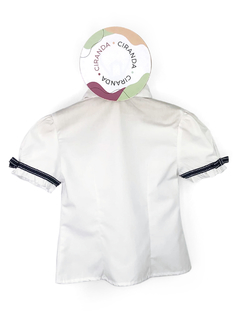 camisa em tricoline de algodão manga curta bufante Tam 2 - comprar online