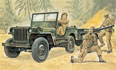 Kit Italeri - Willys MB Jeep With Trailer - 1:35 - 0314 - comprar online