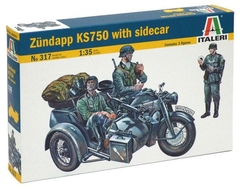 Italeri - 0317 - Zundapp KS750 with sidecar - 1:35