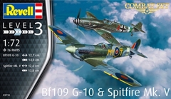 Kit Revell - Bf109 G-10 & Spitfire Mk. V - Combat Set - 1:72 - 03710