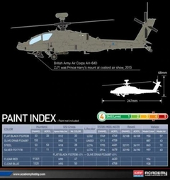 'Kit Academy - British Army AH-64D - 1:72 - 12537 na internet