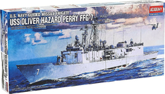 Academy - USN Guided Missile Frigate USS Oliver Hazard Perry FFG-7 - 14102 - 1:350