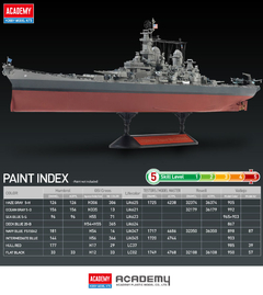 Academy - USS Missouri BB-63 - 14222 - 1:700 - ArtModel Modelismo