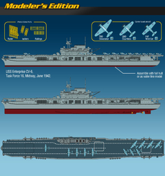 Academy - USS Enterprise CV-6 - 14224 - 1:700 - ArtModel Modelismo