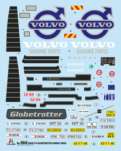 Italeri - 3945 - Volvo F16 Globetrotter Canvas - 1:24 - ArtModel Modelismo