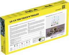 Heller - 81105 - US 1/4 TON Trunck'n Trailer - 1:35 - ArtModel Modelismo
