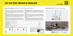Heller - 81105 - US 1/4 TON Trunck'n Trailer - 1:35 - comprar online