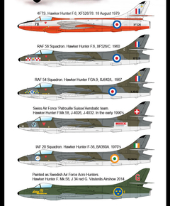 Imagem do Academy - Raf & Export Hawker Hunter F.6/FGA.9 - 1:48