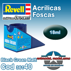 Tinta Acrílica Revell - 36140 - Black Green Matt