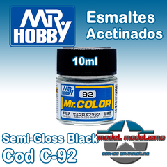 Mr Color - C92 - Semi Gloss Black - Mrhobby - Gunze