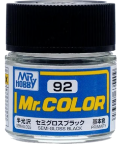 Mr Color - C92 - Semi Gloss Black - Mrhobby - Gunze - comprar online