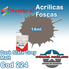 Humbrol Acrílica - 224 - Dark Slate Grey Matt
