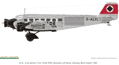 Eduard - Ju 52 Airliner - 4423 - 1:144 - ArtModel Modelismo