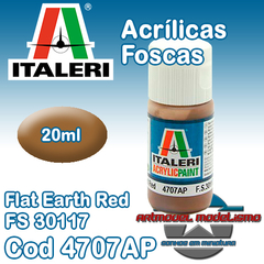 Tinta Acrílica Italeri - 4707AP - Flat Earth Red - FS 30117