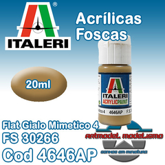 Tinta Acrílica Italeri - 4646AP - Flat Gialo Mimetico 4 - FS30266