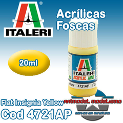 Tinta Acrílica Italeri - 4721AP - Flat Insignia Yellow - FS33538