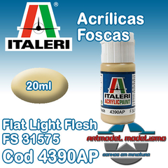 Tinta Acrílica Italeri - 4390AP - Flat Light Flesh - FS31575