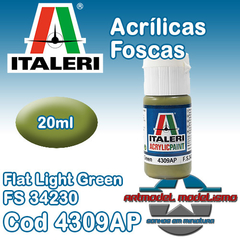 Tinta Acrílica Italeri - 4309AP - Flat Light Green - FS34230