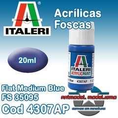 Tinta Acrílica Italeri - 4307AP - Flat Medium Blue - FS35095