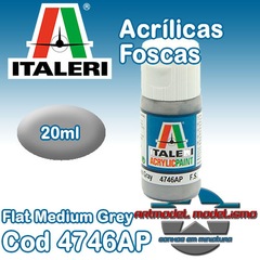Tinta Acrílica Italeri - 4746AP - Flat Medium Grey - FS36270