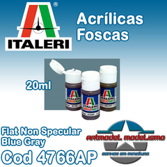 Tinta Acrílica Italeri - 4766AP - Flat Non Specular Blue Gray - FS35189