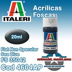 Tinta Acrílica Italeri - 4604AP - Flat Non Specular Sea Blue - FS35042