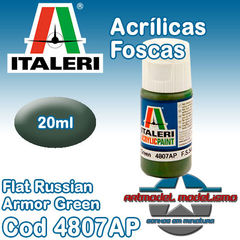 Tinta Acrílica Italeri - 4807AP - Flat Russian Armor Green - FS34083