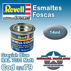 Tinta Esmalte Revell - 32179 - Greyish Blue RAL 7031 Matt (Email Color)