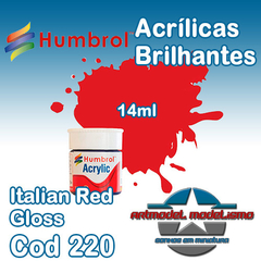 Humbrol Acrílica - 220 - Italian Red Gloss