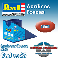 Tinta Acrílica Revell - 36125 - Luminous Orange Matt