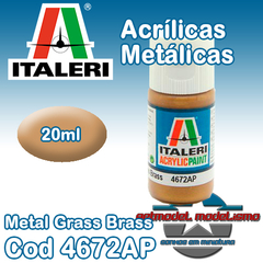 Tinta Acrílica Italeri - 4672AP - Metal Grass Brass