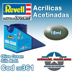 Tinta Acrílica Revell - 36361 - Olive Green Silk Matt