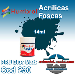 Humbrol Acrílica - 230 - PRU Blue Matt - 21126C
