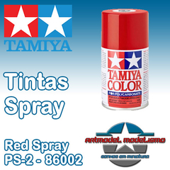 Tamiya - PS-2 Red Spray (Vermelho) - 86002