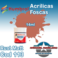 Humbrol Acrílica - 113ASC - Rust Matt (Ferrugem) - 90627C
