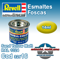 Tinta Esmalte Revell - 32116 - Sand Yellow Matt RAL 1024 (Email Color)