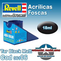 Tinta Acrílica Revell - 36106 - Tar Black Matt