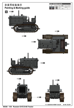Trumpeter - Russian ChTZ S-65 Tractor - 05538 - 1:35 - ArtModel Modelismo