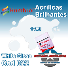 Humbrol Acrílica - 022 - White Gloss