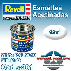 Tinta Esmalte Revell - 32301 - White RAL 9010 Silk Matt (Email Color)