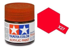 Tamiya - X-27 - Clear Red (Vermelho translúcido) - 81527 - comprar online