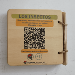 Libro de madera con encastre /ENCICLOPEDIA INSECTOS 36+ - eydebebes