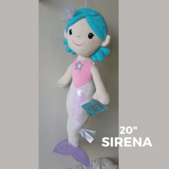 Muñeca SIRENA de peluche 20" - comprar online