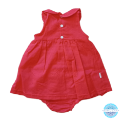 Vestido Plumeti Rojo beba - comprar online
