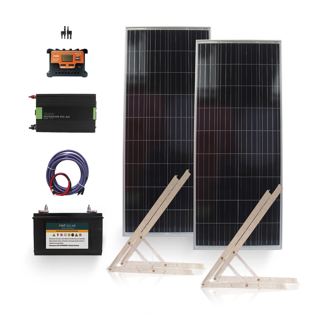 Kit Solar 1500W - Para Lavarropas Freezer - Kit Solar