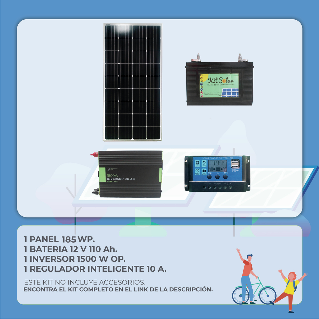 Kit Solar Completo Autoinstalable 1500W Onda Pura K11