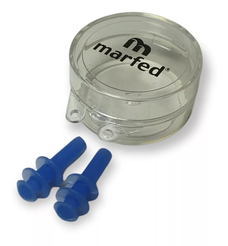 Tapones Natación para oído silicona Rígida -Marfed