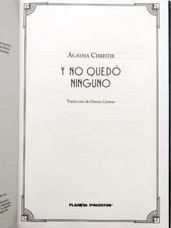 Y no quedó ninguno Agatha Christie